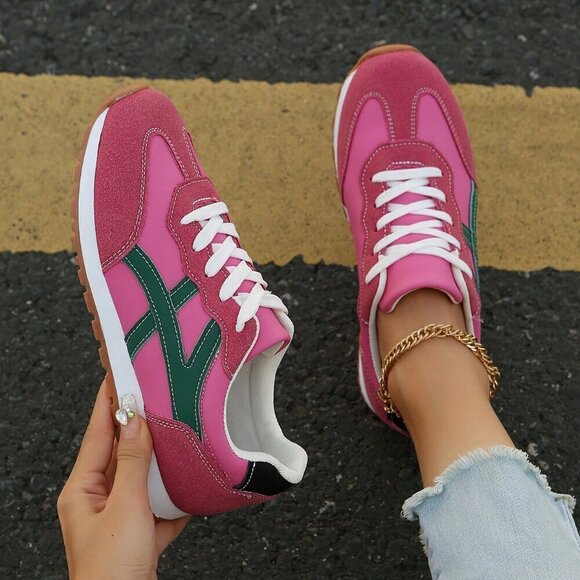 Casual Women's Patchwork Sneakers - Picture 5 of 7